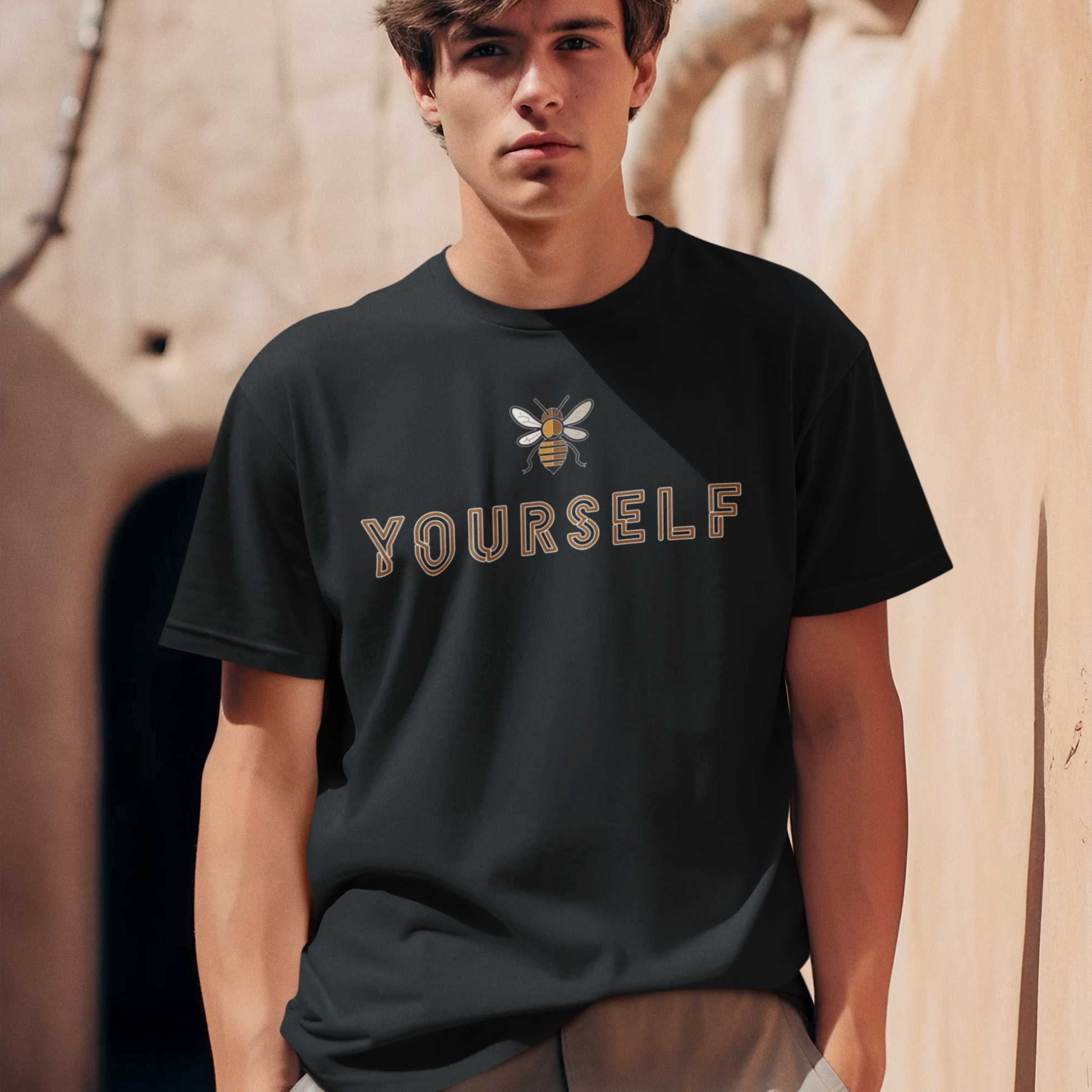 "Be Yourself" Men's Cotton Oversized T-Shirt| Storeily