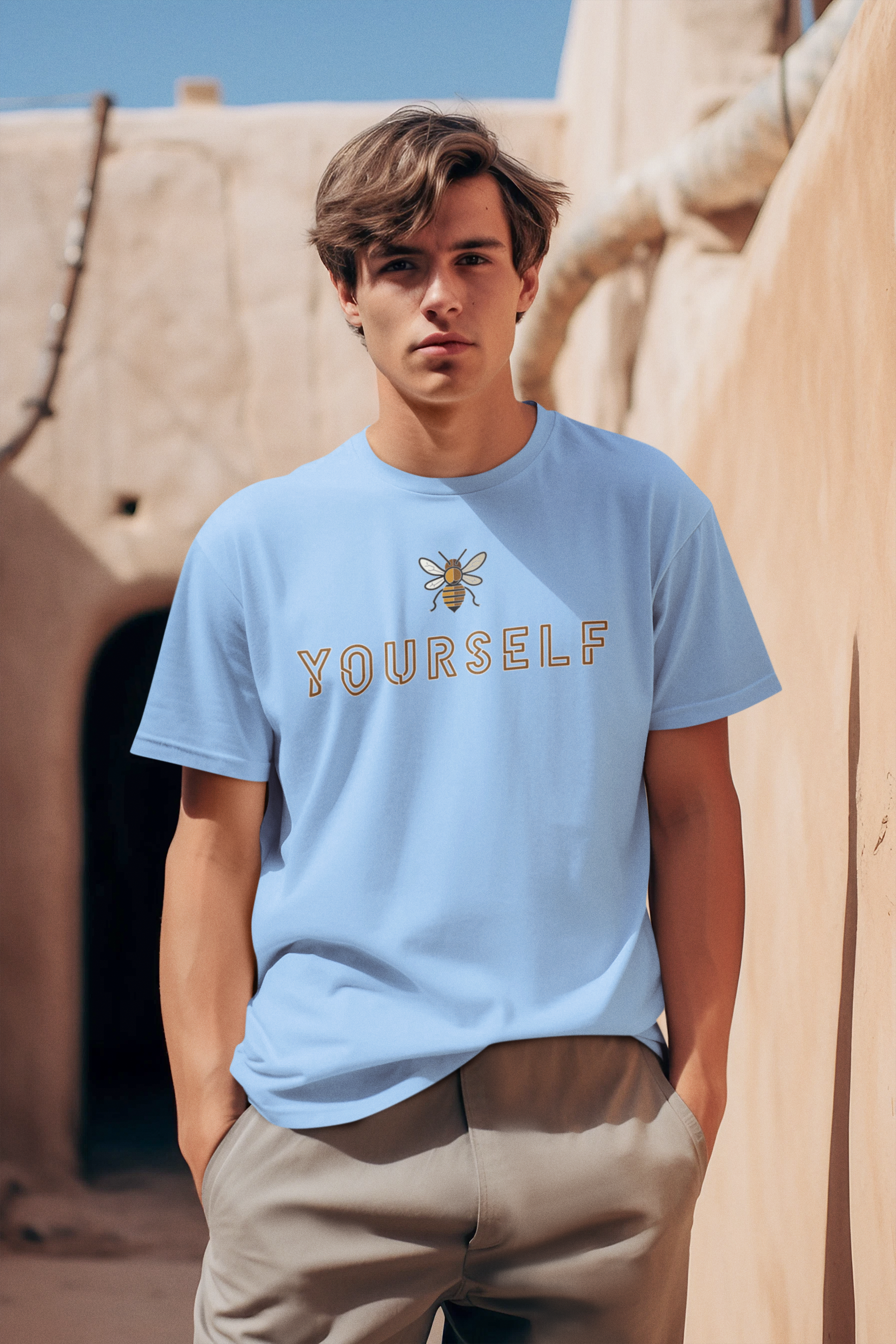 "Be Yourself" Men's Cotton Oversized T-Shirt| Storeily