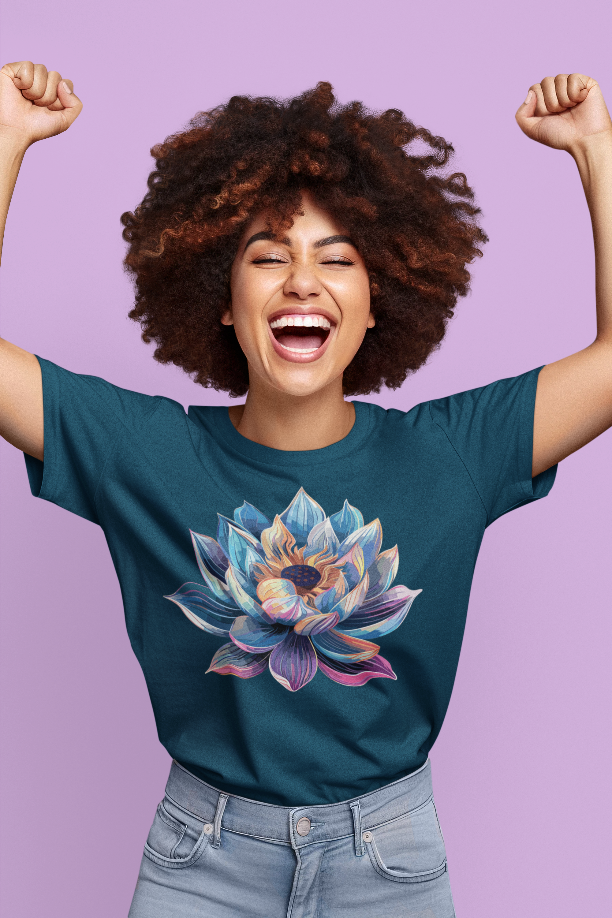 Vibrant Floral design Women's T-Shirt | Storeily