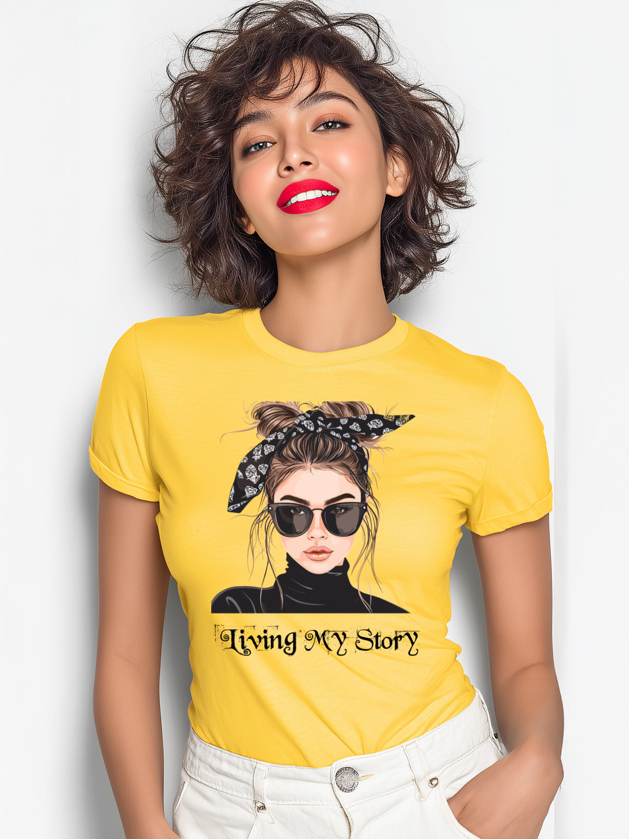 Living my Story Women's Empowerment Cotton T-Shirt
