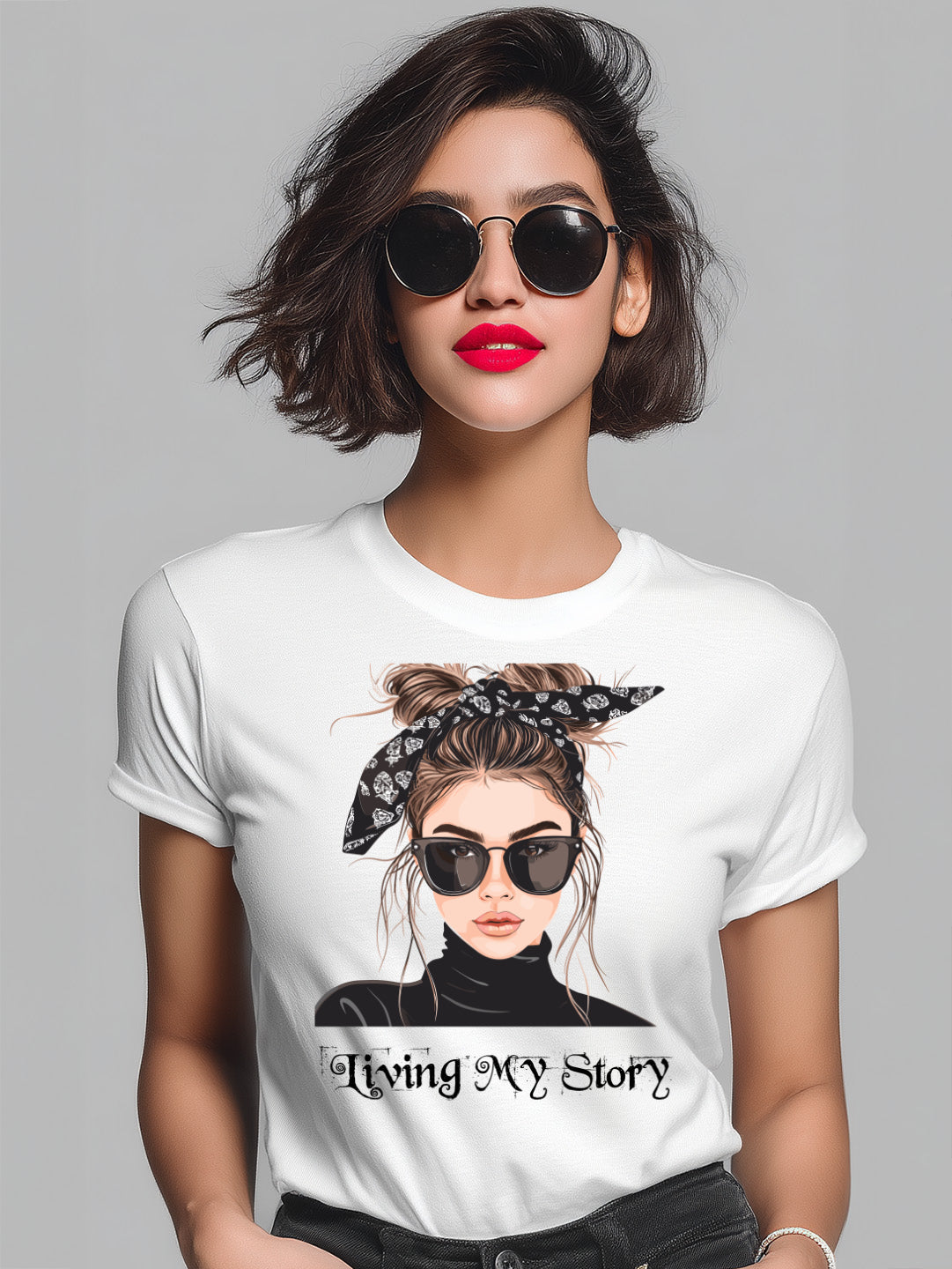 Living my Story Women's Empowerment Cotton T-Shirt
