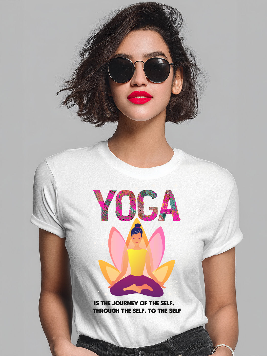The Journey of the Self Through the Self to the Self" Women's Cotton  Graphic T-Shirt
