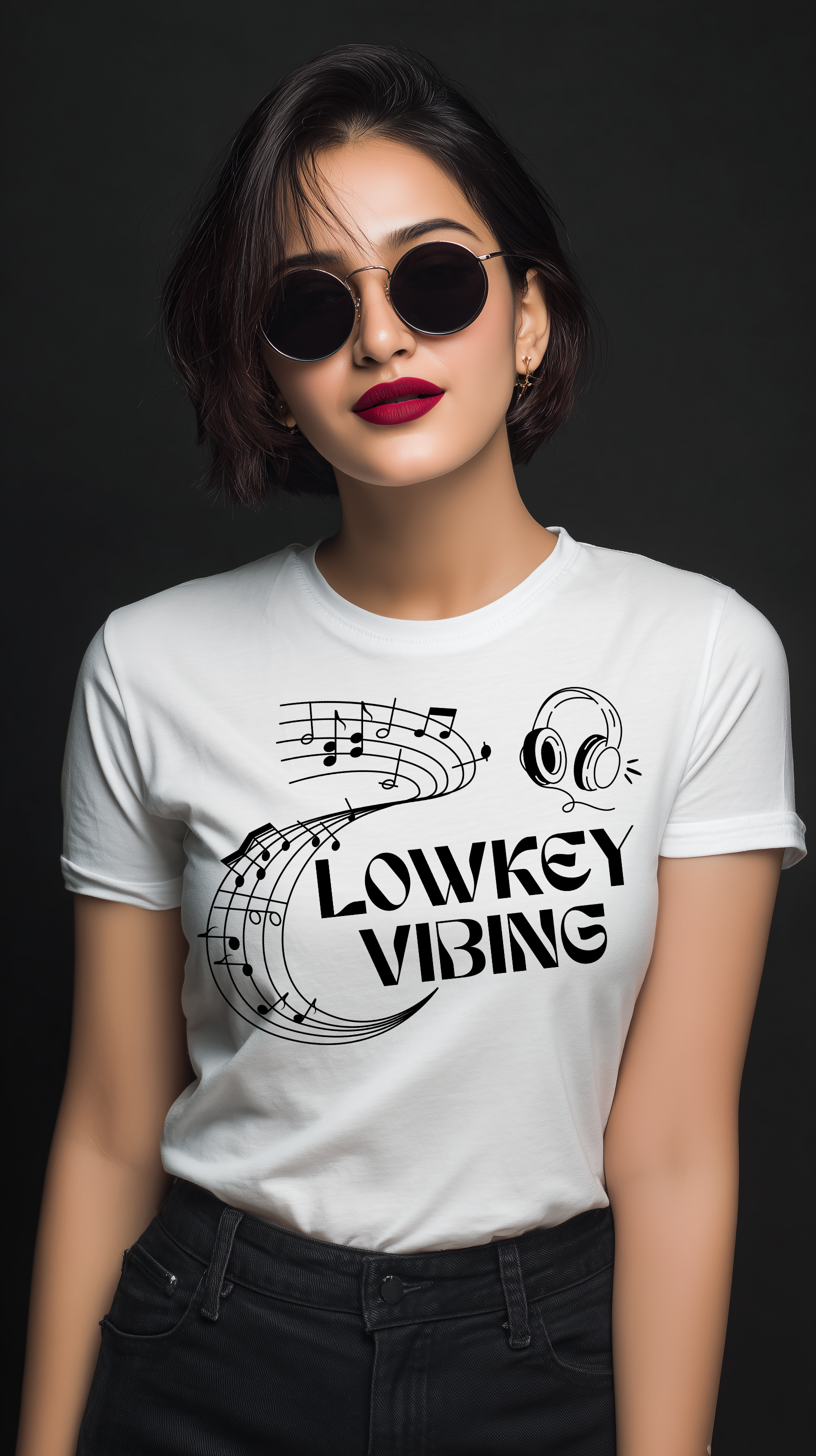 Lowkey Vibing Women’s Cotton T-Shirt