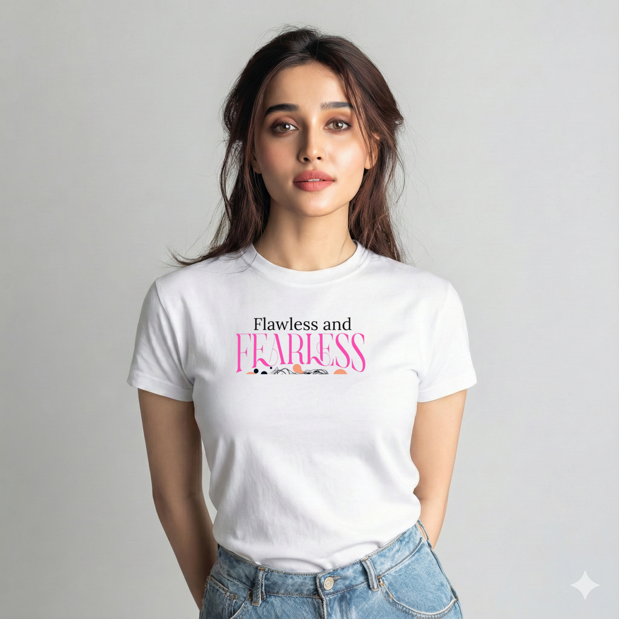 Women’s “Flawless & Fearless” Cotton Tshirt