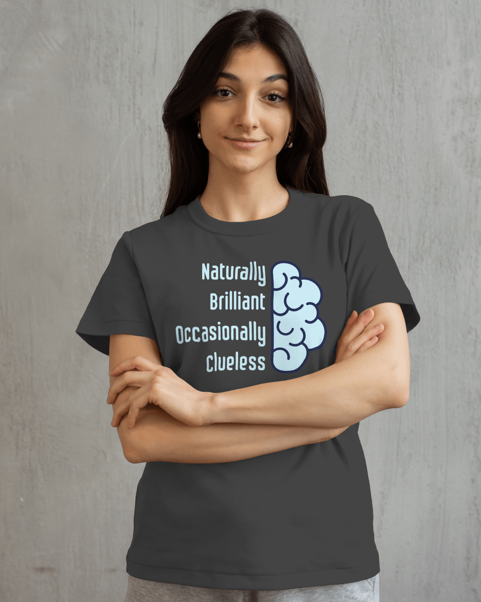 Naturally Brilliant Occasionally Clueless Women's Cotton T-Shirt